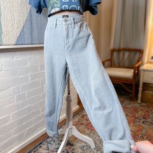 BDG Slate Blue Corded Tapered Leg Pants